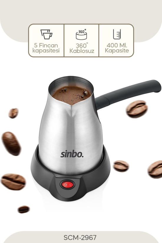 Sinbo Scm-2967 İnox Elektrikli Cezve