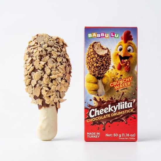 Cheekyliita 50g Tavuk Baget Şekilli Sütlü Çikolata