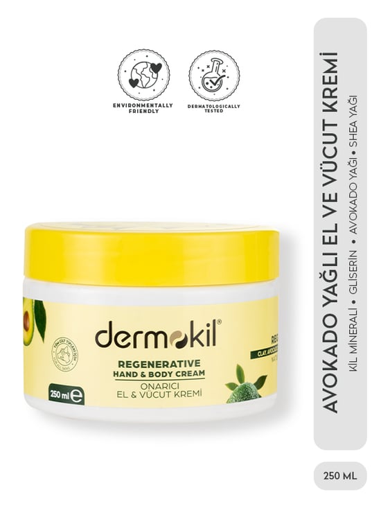 DERMOKİL Avokado Özlü El ve Vücut Kremi 250 ml