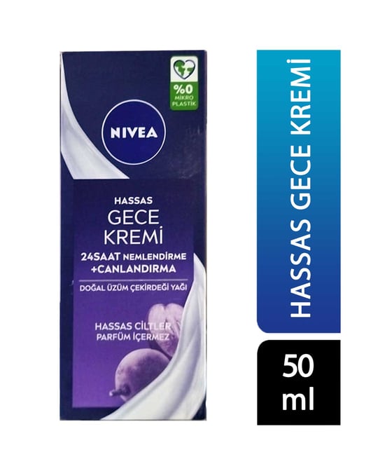 Nivea Saklı Güzellik Nemlendirici Gece Kremi Hassas 50 Ml