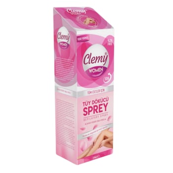 Clemy Women 5 Dk Tüy Dökücü Sprey Tüm Ciltler için 100 Ml