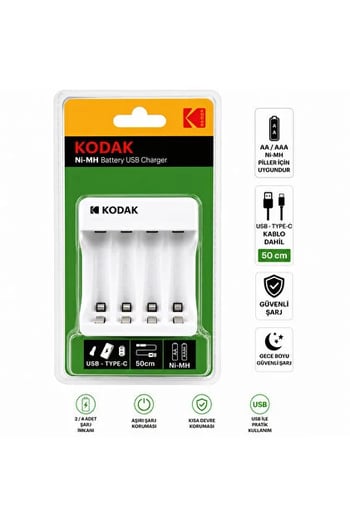 Kodak Ni-mh Usb Pil Şarj Cihazı