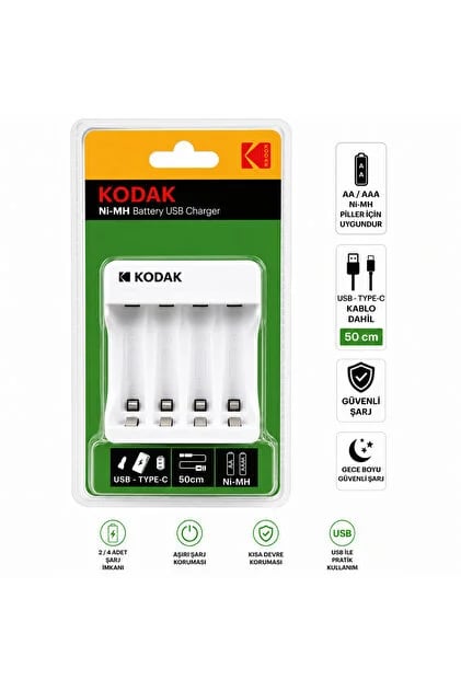 Kodak Ni-mh Usb Pil Şarj Cihazı