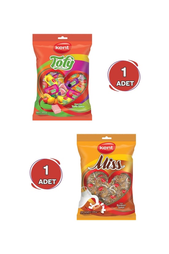 Tofy ve Misbon Sütlü Bayram Şekeri (375 Gr X 2 Adet)