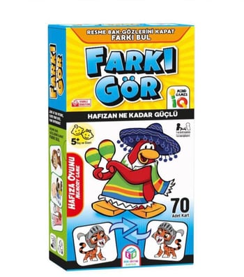 Farkı Gör Kutu Oyunu Eğitici Dikkat Geliştirici