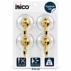 İ17-016 ( 4pcs ) ( Gold ) (krom Görünüm) Plastik Askı ( Yapışkanlı Montaj=şeffaf Mika Kristal Plaka ) (6kg)