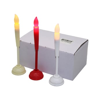 No-265 ( Çubuk Mum ) Ayaklı Led Pilli Mum