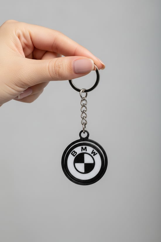 BMW Logosu Figürlü Hareketli Anahtarlık