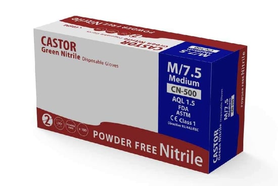 Pudrasız Yeşil Nitril Kullan At Muayene Eldiveni  M/8