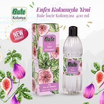 Bale İncir Kolonyası Kutulu Pet Şişe 400 ml.
