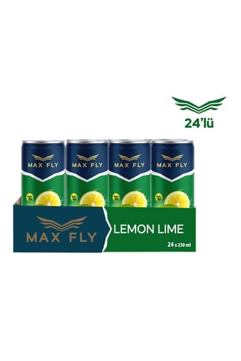 Max Fly Limon Lime Aromalı Gazoz 250 Ml 24 Adet
