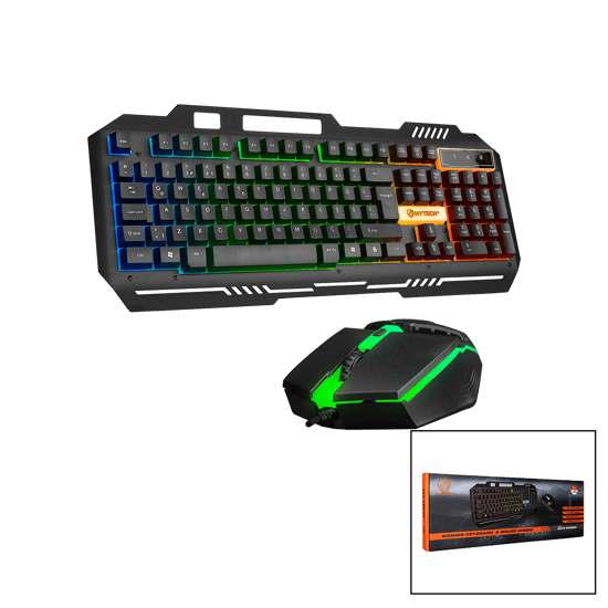 Everest Hkm-x86 Quin ( Gökkuşağı Işıklı )( Usb Kablolu ) Klavye & Mouse ( Set ) 150cm Kablo