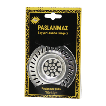 Krt-1080 Paslanmaz Seyyar Metal Lavabo Süzgeçi