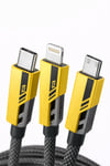 Adeyo Store 4 İn 1 Hızlı Şarj Kablosu 120w Type-c / Lightning / Micro Usb | Zinc Alaşım | Dayanıklı Örgü
