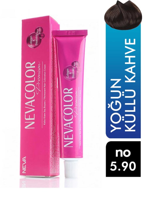 Nevacolor Premium Tüp Saç Boyası Yoğun Tütün Kahve 5.90 50 Ml