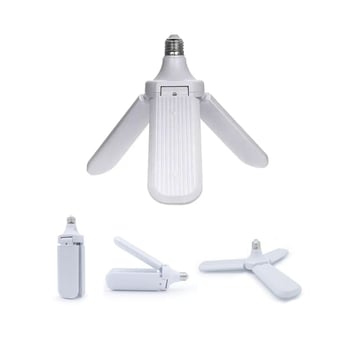 No-vo T30-02 ( 3 Kollu ) ( Pervane Modeli ) Beyaz Led Lamba Ampul (24w & E27)