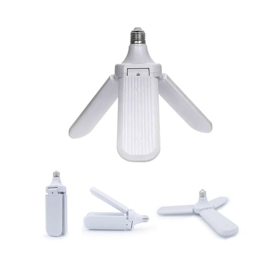 No-vo T30-02 ( 3 Kollu ) ( Pervane Modeli ) Beyaz Led Lamba Ampul (24w & E27)