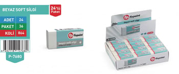 Fixpoint Beyaz Silgi 24lü P-7680