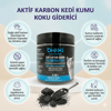 Bioxi® Aktif Karbon Kedi Kumu Koku Giderici 250 Gr – Doğal Aktif Karbon Granül Koku Önleyici