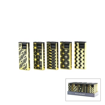 Silvio Monetti Sm-222p ( H ) ( Zigzag Desen ) ( Rüzgar ) Pürmüz Çakmak