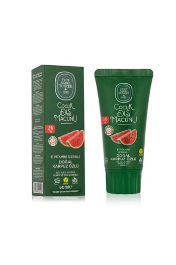 Eyüp Sabri Tuncer Doğal Karpuz Özlü 2-6 Yaş Çocuk Diş Macunu 60 Ml