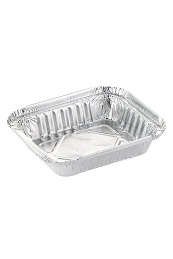 Alüminyum Kap 250 gr Dikdörtgen 100 Adet