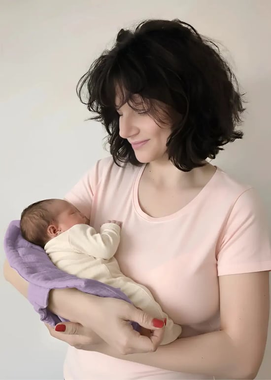 Muslin Emzirme Yastığı Gül Kurusu