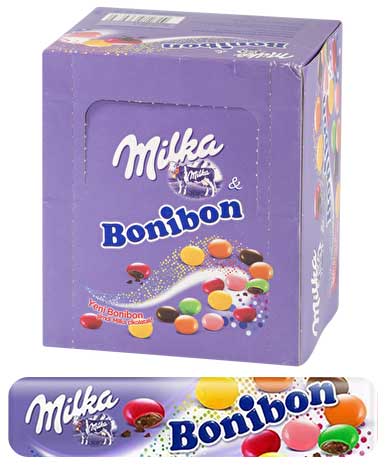 Milka Bonibon 24,3 gr 24'lü Paket Çikolatalı