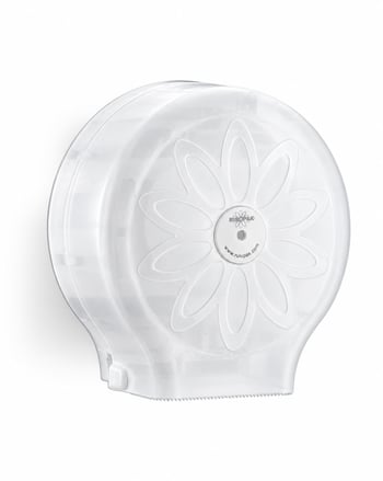 Rulopak 303724 Mini Jumbo Tuvalet Kağıdı Dispenseri (transparan Beyaz)