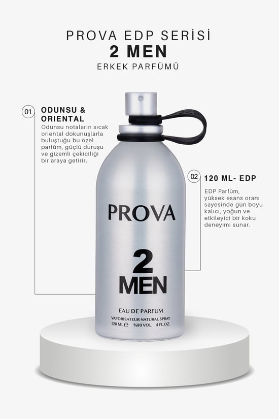 Prova 2 Men Edp Odunsu Erkek Parfüm 120 Ml