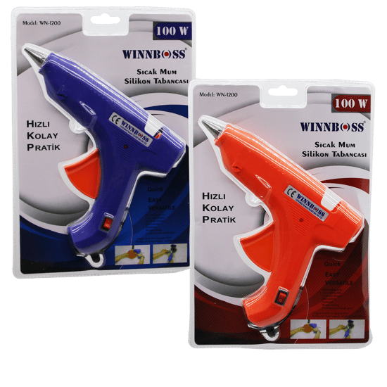 Winnboss Wn-1200 ( 100w ) ( Anahtarlı ) ( Sıcak ) ( Kalın Mum ) Silikon Tabancası