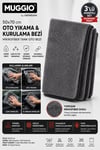 Molto 50x70 Mikrofiber Oto Yıkama & Kurulama Bezi 3'lü Avantaj Seti | Süper Emici, İz Tüy Hav Bırak