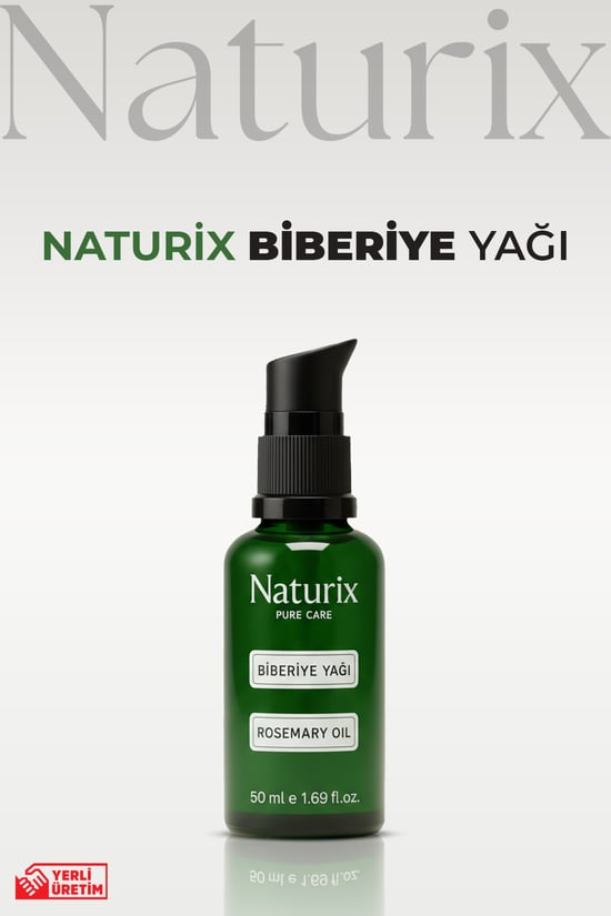 Naturix  %100 Doğal Dökülme Karşıtı Biberiye Saç Yağı 50 ml