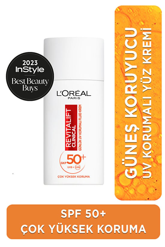 L'oreal Paris Revitalift Clinical Spf 50+ Günlük Yüz Güneş Kremi 50ml