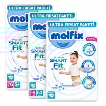 Molfix Premium Ultra Fırsat 6 Beden 54adet ( 3'lü Paket )