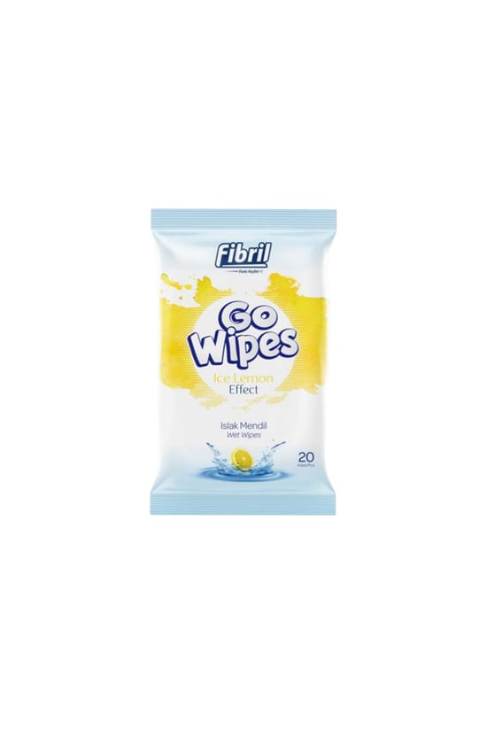 Fibril Go Wipes Islak Cep Mendili 20 Li Limon