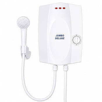 Jumbo Deluxe ( Beyaz ) ( Elektrikli ) Şofben ( 7 Emniyetli ) ( Su Isıtmada %35 Tasarruf ) ( 8000w )