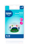 Wee Baby Desenli Damaklı Emzik No:2 6-18 Ay Yeşil