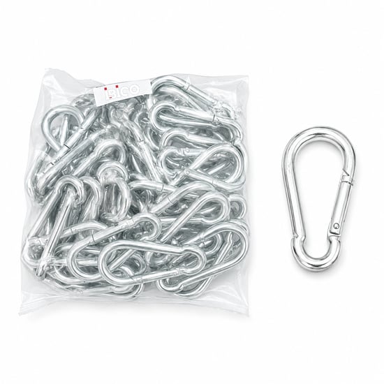 İ13-004 ( 8mm ) Karabina Yaylı Kanca