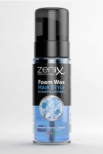 Zenix Saç Köpüğü Foam Wax Güçlü Hacim Parlak Görünüm 150 Ml 2 Numara