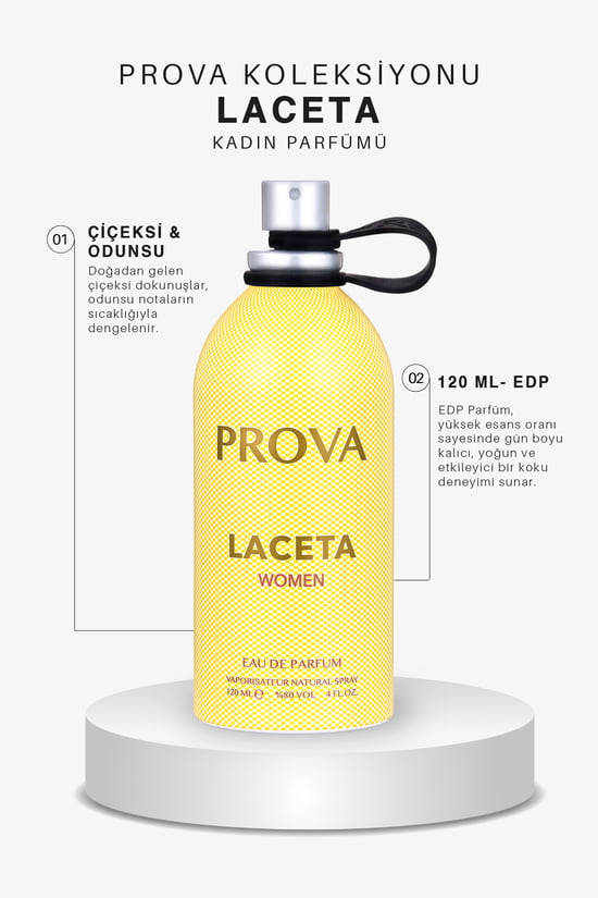 Prova Laceta Edp Odunsu Çiçeksi Kadın Parfüm 120 Ml