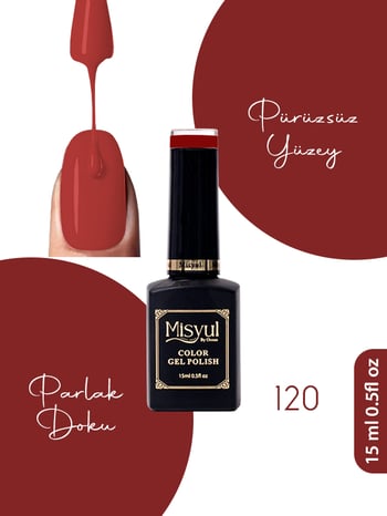 Misyul Uv Led Kalıcı Oje Nail Art 15 Ml 120