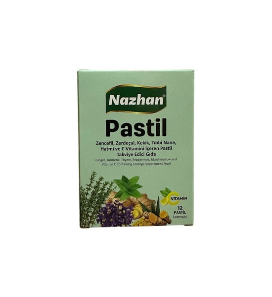 Nazhan Zencefil Zerdeçal Kekik Nane C Vitamini Pastil 30 Gr