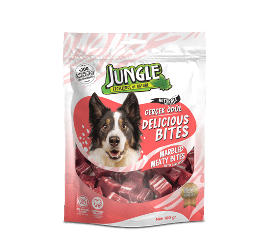 Jungle Köpek Ödül Maması Et Parçaları 100 Gr