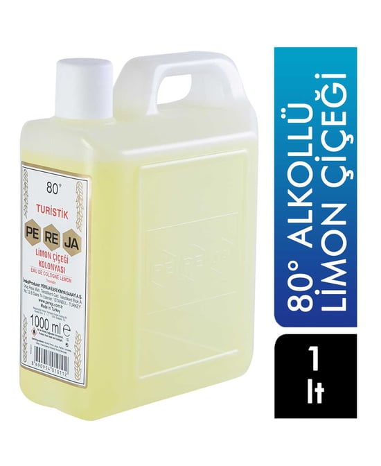 Pereja 80° Alkollü Kolonya 1000 Ml Bidon Limon Çiçeği