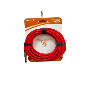 G-528k 6.3 6.3 Kırmızı 5mt Mikrofon Kablosu
