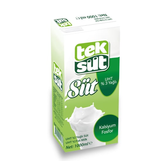 Teksüt Tam Yağlı %3 Süt 1 Lt