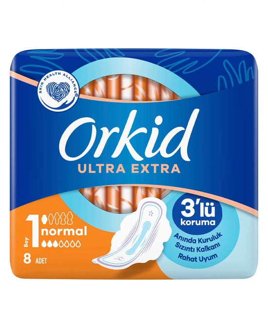 Orkid Hijyenik Ped Ultra Extra 8'li Normal