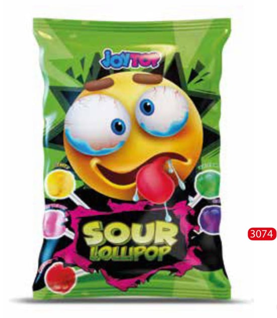 Bonart Joytop Lolipop Şeker 11G Poşet 88 Gr  (Yeşil)