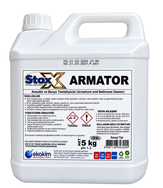 Stox Armatür Banyo Temizleyici 5 Kg